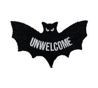 Halloween Decorative Carpet Absorbent Mat for Bathroom and Door Front - Imitation Soft Fabric Floor Mat with Bat Design for Stylish Home Décor (A, 40X60cm)