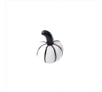 Halloween Decorative Desktop Ornament Crystal Pumpkin Statue Hand Blown Glass Vegetable Decoration Ideal for Thanksgiving and Halloween Celebrations (E, 4x3. 5x3. 5)