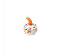 Halloween Decorative Desktop Ornament Crystal Pumpkin Statue Hand Blown Glass Vegetable Decoration Ideal for Thanksgiving and Halloween Celebrations (K, 4x3. 5x3. 5)