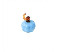 Halloween Decorative Desktop Ornament Crystal Pumpkin Statue Hand Blown Glass Vegetable Decoration Ideal for Thanksgiving and Halloween Celebrations (B, 4x3. 5x3. 5)