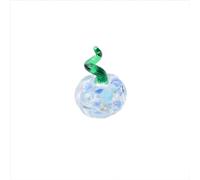 Halloween Decorative Desktop Ornament Crystal Pumpkin Statue Hand Blown Glass Vegetable Decoration Ideal for Thanksgiving and Halloween Celebrations (F, 4x3. 5x3. 5)
