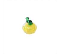 Halloween Decorative Desktop Ornament Crystal Pumpkin Statue Hand Blown Glass Vegetable Decoration Ideal for Thanksgiving and Halloween Celebrations (H, 4x3. 5x3. 5)