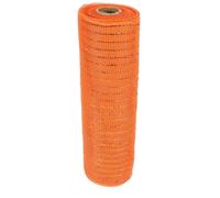 Halloween Decorative Mesh Ribbon, Orange Polyester Metallic Foil | Smooth Surface, Versatile Use for Gift Baskets, Boxes, Event Backdrops, Weddings and Elegant Festive Projects