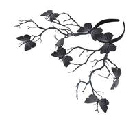 Halloween Deer Antler Headband for Black Cloth Plastic Costume Prop | Stage Performance, Halloween Parties, Delicate Fantastic Styling, Eye-catching