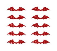 Halloween Demons Horn Wing Crafting Supplies Portable Sturdy Materials For Themed Parties And Event Gothic Styles Removable Wing