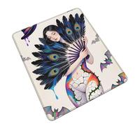 Halloween Desk Mat - Stunning Witch Pattern Mouse Pad, Non-Slip Base for Wood/Glass Desks, Ideal Last Minute Trick or Treat Gift (7x8.6in)
