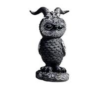 Halloween Desktop Ornament Cat Resin Statue Art for Home Garden Halloween Party Decoration Tabletop Wine Cabinet Unique Design (Dark Gray, One Size)