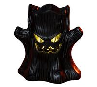 Halloween Desktop Ornament - Glowing Tree Decoration for Parties LED Light Home Prop for Festive Nights (Orange, 7. 5cm)