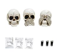 Halloween Desktop Ornament Unique Resin Car Vent Fragrance Accessory Stylish Decorative Piece for Creating a Mysterious Holiday Vibe (White, 4x6. 3x3. 5cm)