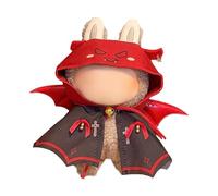 Halloween Devil Doll Outfit with Bat Wing Cloak & Hood - Premium Handmade Clothes for Labu Dolls - Cute Cosplay Costume for 17cm Dolls