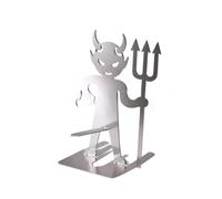 Halloween Devil Grill Holder Figure Trident Funny Decorative Grill Accessories for Outdoor Use Stable Stand Holder Compatible with Electric Grill Gas Grill Table Grill Party 02