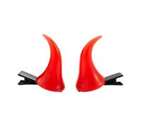Halloween Devil Horn Hair Clips Resin Barrettes for Costume Parties Kids Adults Accessory (120) Safe Halloween Ornament