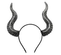 Halloween Devil Horn Hair Hoop - Perfect Costume Accessory For Parties And Festivals(Silver)