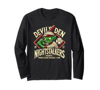 Halloween Devil's Den Nightstalkers Minor League Baseball Long Sleeve T-Shirt
