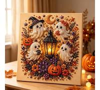 Halloween Diamond Painting Kit, 5D DIY Crystal Art for Adults (A-2)