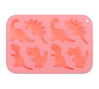 Halloween Dinosaur Chocolate Mold Cute Silicone Candy Mold for Baking | Pink Silicone, Easy Release and Freezer-safe, Smooth Texture for Fondant, Ice Cubes, and Birthdays