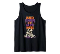 Halloween Dinosaur T Rex Skeleton and Then It Hit Me Coffee Tank Top