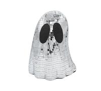 Halloween Disco Ghost Decor, Glittery Ghost Mosaic Horror, Disco Ball Table Decoration Indoor, Eye-Catching Halloween Centerpiece, Lightweight, Easy to Display for Any Room