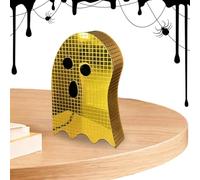 Halloween Disco Ghost | Halloween Tiered Mirror Disco Indoor Glitter Sign | Table Centerpieces for Entryway Haunted Houses Counter Bedroom Photoshoot Christmas Photo Booth