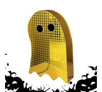 Halloween Disco Ghost | Halloween Tiered Mosaic Ghost Decor | Spooky Figurines for Christmas Trick or Treat Counter Party Entryway Shelf Desk Bar Indoor Porch Photoshoot
