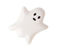 Halloween Dishes,Ceramic Cute Ghost Plates - Holiday Ornament Storage for Home Dining Party Fall Thanksgiving Christmas Bedroom Dressing Table Serving Food