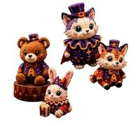 Halloween DIY Kit - Felt Cloth Quilting Craft Project Set, Complete Character Pattern Material Pack | Beginner Adult Handmade Holiday Decoration Home Display Embroidery Activity Gift Idea