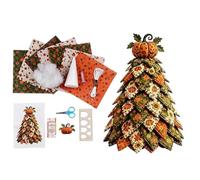 Halloween DIY Quilted Fabric Tree Kit 3D Patchwork Sewing Craft Set