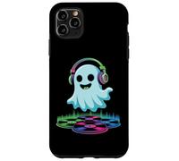 Halloween DJ Ghost With Headphones Fun Vinyl Case for iPhone 11 Pro Max