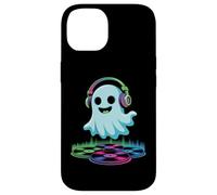 Halloween DJ Ghost With Headphones Fun Vinyl Case for iPhone 14