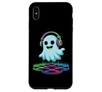 Halloween DJ Ghost With Headphones Fun Vinyl Case for iPhone XS Max