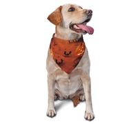 Halloween Dog Bandana Pet Scarf Accessories for Small Medium Dogs Cats Photo Prop, Triangle Pet Bandanas Adjustable Puppy Bib Washable Dog Kerchief Puppy Neckerchief