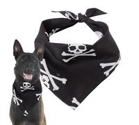 Halloween Dog Bandanas | Holiday Pet Accessories | Reversible Dog Scarfs - Pumpkin Dogs Saliva Towel - Washable Neck Wrap | Triangle Skull Pumpkins, Spider Design Towels Adjustable For Party Costume
