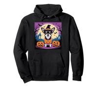 Halloween Dog Black Chihuahua Funny Costume Pullover Hoodie