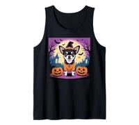 Halloween Dog Black Chihuahua Funny Costume Tank Top