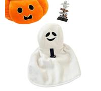 Halloween Dog Costume Cape with Leash Hole,Funny & Cute Pet Dress-Up for Dogs - Spooky Party Outfit Accessory Cute Animal Hoodies Dog Clothes (White,Small)