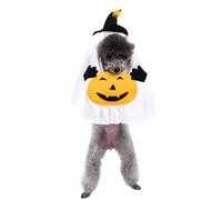 Halloween Dog Costume, Creative Pumpkins, Ghost Outfit, Breathable Polyester, Easy to Wear, Adjustable for Various Dog Breeds, Pet Costume, Easy to Wear