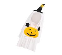 Halloween Dog Costume Cute Pumpkin Witch Hat Cosplay Clothes Decor