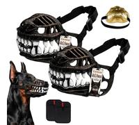 Halloween Dog Costume Muzzle - Funny Monster Mouth Pet Costume (2 * A,XL)