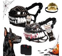 Halloween Dog Costume Muzzle - Funny Monster Mouth Pet Costume (Mix,M)
