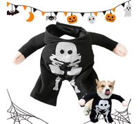 Halloween Dog Costumes Luminous Funny Scary Skull Design