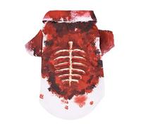 Halloween Dog Costumes - Pet Costume for Dogs, Cute Kitten Clothes with Bloody Shirt | Bloody Skeleton Outfit, Printed Horror Holiday Costume for Festival Parties and Trick or Treat Games
