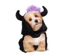 Halloween Dog Costumes Pet Horn Cape Outfit