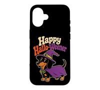 Halloween Dog Lovers Happy Hallo-Weener Dachshund Case for iPhone 16