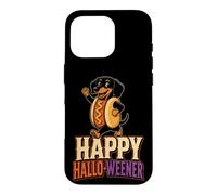 Halloween Dog Lovers Happy Hallo-Weener Dachshund Case for iPhone 16 Pro
