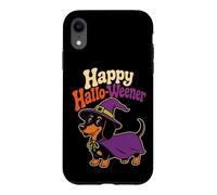 Halloween Dog Lovers Happy Hallo-Weener Dachshund Case for iPhone XR