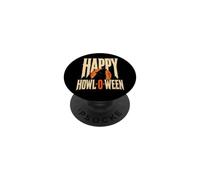 Halloween Dog Lovers Happy Howl-O-Ween Werewolf Moon PopSockets Adhesive PopGrip