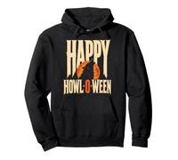Halloween Dog Lovers Happy Howl-O-Ween Werewolf Moon Pullover Hoodie