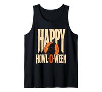 Halloween Dog Lovers Happy Howl-O-Ween Werewolf Moon Tank Top