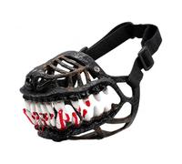 Halloween Dog Muzzle,Scary Teeth Mask with Adjustable Straps | Flexible Natural Latex Mask,Scary Dog Costume,Halloween Party Pet Cosplay Accessory