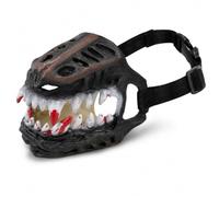 Halloween Dog Muzzle,Scary Teeth Mask with Adjustable Straps | Flexible Natural Latex Mask,Scary Dog Costume,Halloween Party Pet Cosplay Accessory